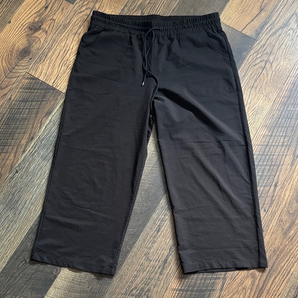 embracelife Pants - Embracelife Athleisure Black Wide Leg Cropped Pants Women’s Size XL